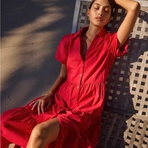 BROCHU WALKER THE HAVANA SHIRT MIDI DRESS